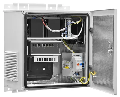 Термошкаф SNR SNR-OWC-404025-IP54-UPS/48, 400×400×250мм, IP54, с ИБП