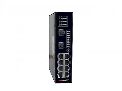 Коммутатор Hikvision DS-3T0310P, 8×100 Мбит/с PoE+ + 2×1 Гбит/с SFP, неуправляемый