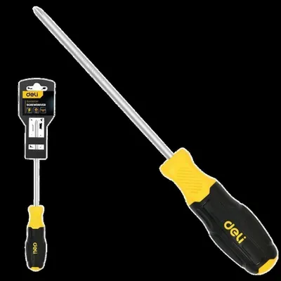 Отвёртка крестовая DELI DL631003P, Pozidriv PZ3×150 мм, Cr-V, магнитная