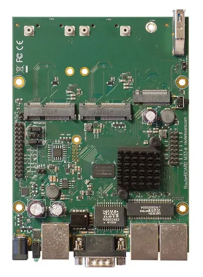 Маршрутизатор MikroTik RBM33G, 3×GbE, 2×miniPCI-e, 2×SIM