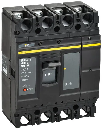 Выключатель-разъединитель IEK KARAT MASTER ВН88-37 4P 400А, 380 В