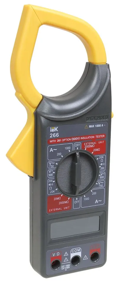 Токоизмерительные клещи IEK Expert 266 TCM-1S-266, 0–1000 А, 0–1000 В