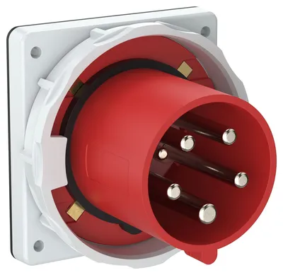 Вилка CEE IEK PSR32-063-5-0-67, встраиваемая, 63 А, 380 В, 3P+PE+N, IP67