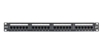 Патч-панель NETLAN EC-URP-24-UE2, 19", 1U, 24 порта, кат.6