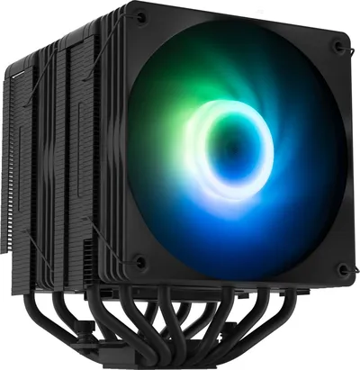 Кулер для процессора Zalman CNPS15X BP ARGB BLACK, башенный, 2×120 мм, 6 тепловых трубок, 285 Вт