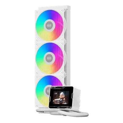 Система охлаждения PcCooler GT360M ARGB Display WH, 360 мм, 310 Вт, белая