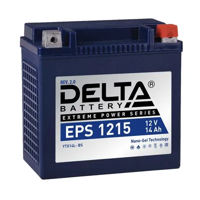 Аккумулятор DELTA 3401010090002, EPS 1215, 12В/15Ач, мото