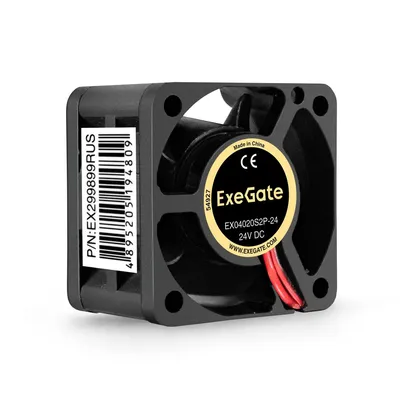 Вентилятор Exegate EX04020S2P-24, 40×40×20мм, 24В, Sleeve, 2pin