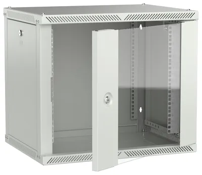Шкаф телекоммуникационный ITK LWR3-09U64-GF-2, 9U, 600×450 мм, стекло, RAL 7035