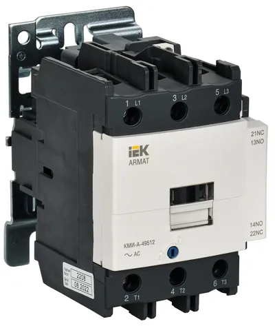 Контактор IEK ARMAT КМИ-А-49512, 95 А, 110 В AC, 3P, 1NO/1NC, IP20