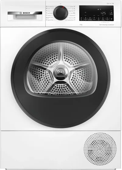 Сушильная машина Bosch WQG24501BY, 9 кг, класс D, белый