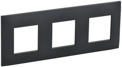Рамка IEK SKANDY SK-M32-K53, 3 поста, графит, IP20