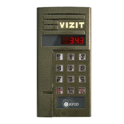 Вызывная панель VIZIT БВД-343R, до 200 абонентов, со считывателем