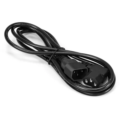 Кабель питания ExeGate Power EC-1,8P EX297751RUS, C13 угловой — C14, 16 А, 1,8 м