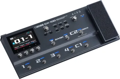 Процессор эффектов Boss GX-100, 23 усилителя, 150 эффектов, MIDI, USB, сенсорный ЖК-дисплей