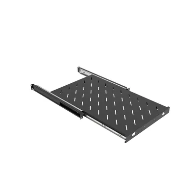 Полка выдвижная SNR-SHELF-10071-20BS, 710 мм, 20 кг, 482 мм, чёрная