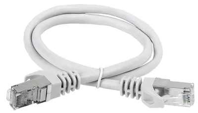 Патч-корд ITK PC01-C6ASL-5M, кат.6A S/FTP, LSZH, 5 м, серый