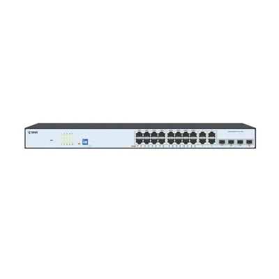 Коммутатор SNR-S2300G-16TC-POE, L2, 16×1GbE PoE+ 270 Вт, 4×Combo SFP
