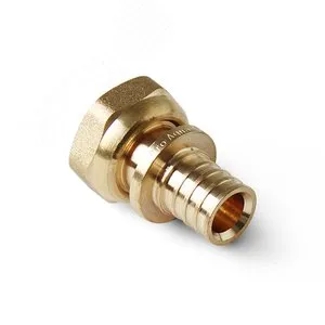 Муфта PRO AQUA AX6002534, 25 мм × 3/4" ВР, аксиальная, накидная гайка, латунь