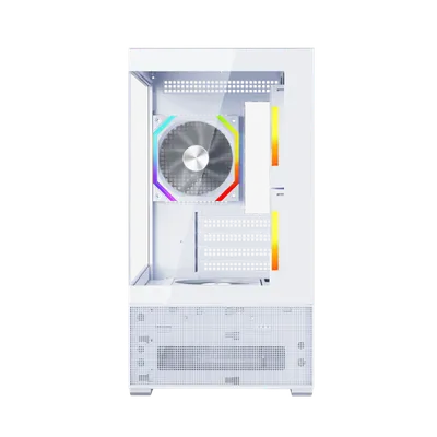 Корпус 1STPLAYER CV6-WH-2FAR-W-2FH7R-W-1FH7-W, mATX, белый