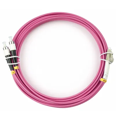 Патч-корд оптический Cabeus FOP-50-OM4-LC-FC-15m, OM4, LC/FC, 15м