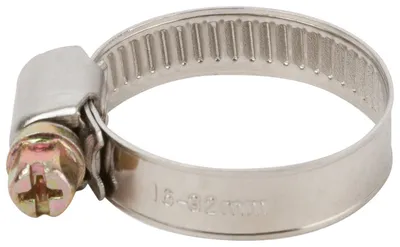 Хомут червячный Fit 64277, 16–32 мм, нержавеющая сталь, ширина 9 мм