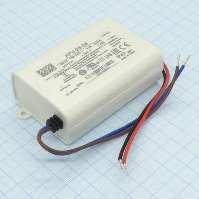 Блок питания Mean Well APV-25-24, AC-DC, 25Вт, 24В/1.05А, в кожухе