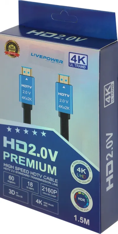 Кабель HDMI Palmexx 11236, HDMI-HDMI, 1.5 м, позолоченные контакты, чёрный