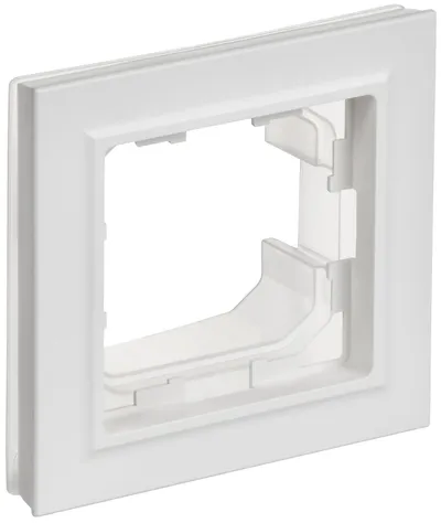 Рамка для выключателя IEK BRITE BR-M12-44-K91, 1-местная, IP44, арктический белый