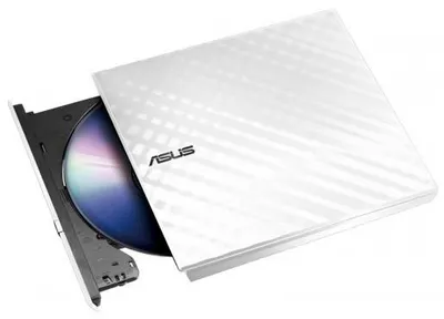 Привод оптический ASUS SDRW-08D2S-U LITE/WHT/G/AS, DVD-RW, USB, внешний