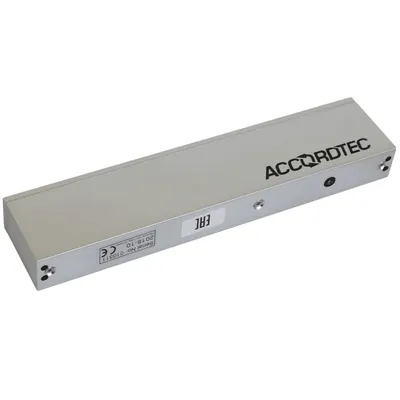 Электромагнитный замок AccordTec ML-180A, 12 В DC, 0,3 А, усилие 180 кг, IP67
