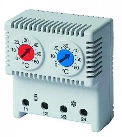 Термостат DKC R5THRV13, сдвоенный, -10…+50°C / +20…+80°C