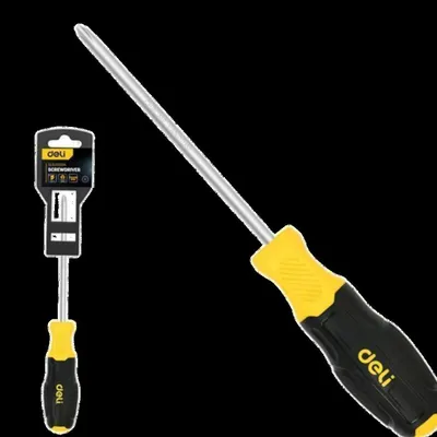 Отвертка крестовая DELI DL635150N, PH1×150 мм, сталь Cr-V, магнитный наконечник