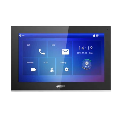 Монитор видеодомофона Dahua DH-VTH5441G, IP, 10", 1024x600, сенсорный, PoE