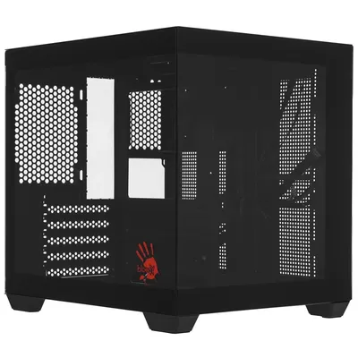 Корпус A4Tech Bloody CC-121-BK, MicroATX, без БП, 5 слотов, черный