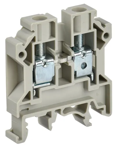 Клемма IEK ARMAFIX CTS YCT10-00-K03-006, винтовая, 0,5–6 мм², 41 А, 1000 В, серая