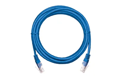 Патч-корд NETLAN EC-PC4UD55B-BC-PVC-100-BL-5, кат.5e, 10м, RJ45, 5шт