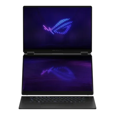 Ноутбук/ ASUS ROG Zephyrus Duo 16 GX651AX-SR118W Touch 16"(2880x1800 OLED (матовый))/Touch/Intel Ultra 9 386H(2.4Ghz)/65536Mb/1024PCISSDGb/noDVD/Ext:NVIDIA GeForce RTX 5090(24576Mb)/Cam/BT/WiFi/90WHr/war 1y/2.82kg/Stellar Grey/Win11Home + стилус; рюкзак