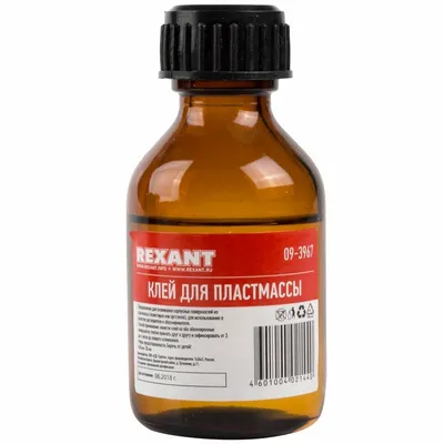 Клей для пластмассы Rexant 09-3967, ДХЭ, 30 мл