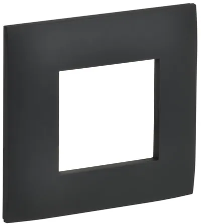 Рамка IEK SKANDY SK-F01G SK-M12-K53, 1-местная, IP20, графит, 86×86 мм