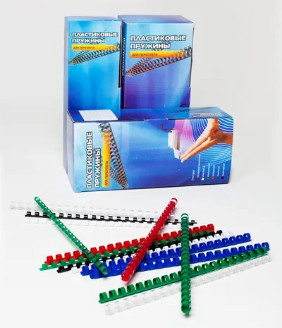 Пружина для переплёта Office Kit BP2001, пластиковая, Ø 6 мм, A4, белая, 100 шт