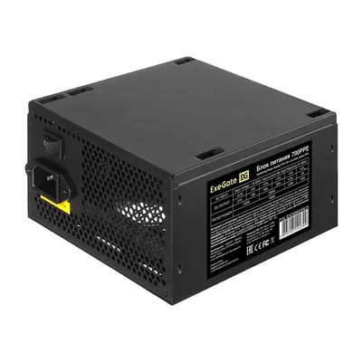 Блок питания ExeGate EX260645RUS-PC, 700W, ATX, APFC, 80 PLUS, 12cm fan