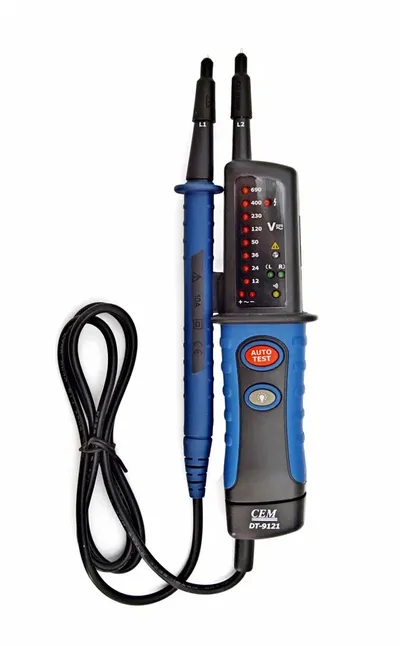 Указатель напряжения CEM DT-9121, 12–690 В, IP64, питание AAA
