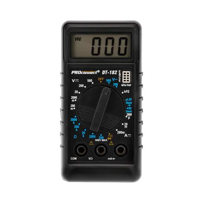 Мультиметр REXANT М-182 DT-182, 500 В, 0,2 А, 2 МОм, портативный