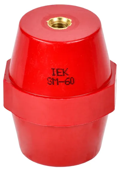 Опорный изолятор IEK YIS11-60-20 SM60 (М8), 1000 В, высота 60 мм