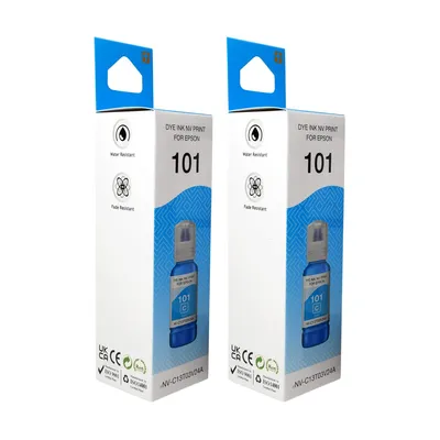 Чернила NV Print NV-C13T03V24A/2, 101, Cyan, 2×70 мл, для Epson L4150