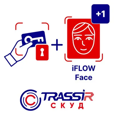 ПО TRASSIR СКУД+1 iFLOW Face, подключение 1 устройства с распознаванием лиц