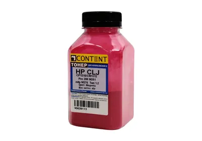 Тонер Content 1010100425, магента, для HP CLJ CP1215/CM1312