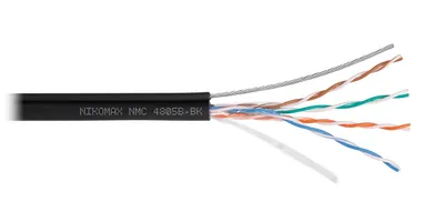 Кабель NIKOMAX NMC 4805B-BK, U/UTP Cat5e, 4×2×0.51, наружный, PE, 500м, чёрный