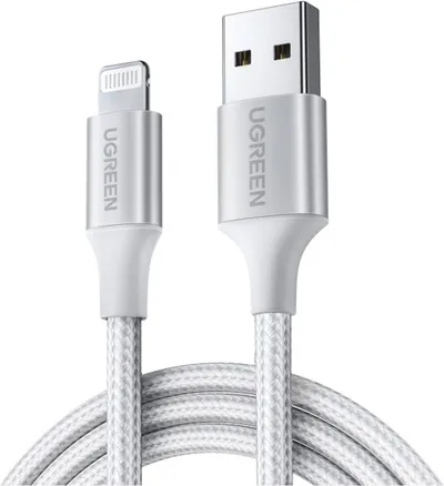Кабель UGREEN US199 (60161) Lightning — USB-A 2.0, 1 м, MFi